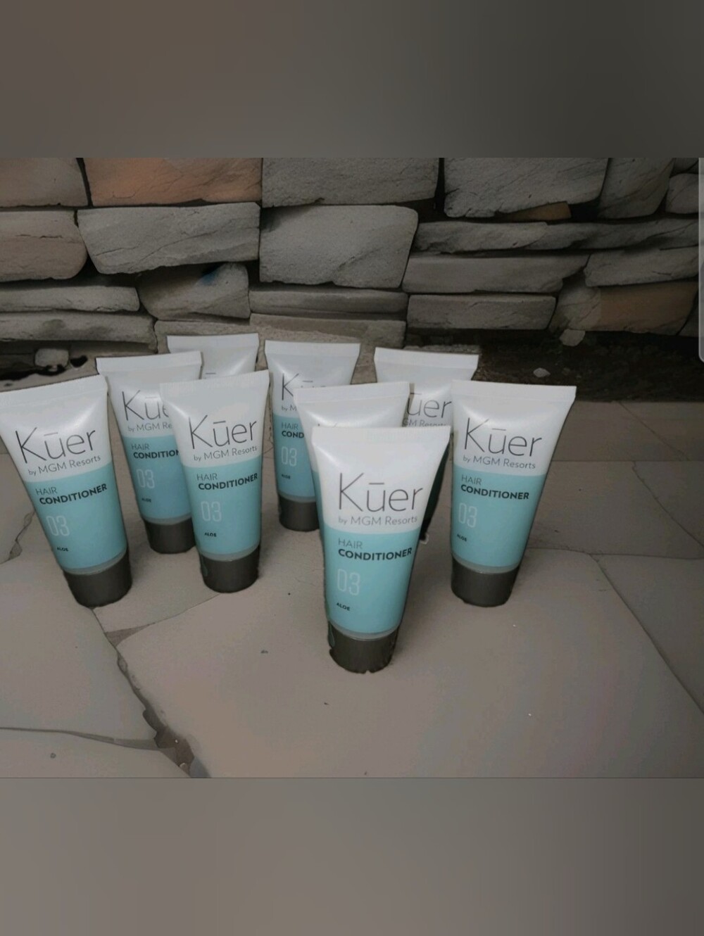 KUER Luxury Hair Conditioner by MGM Resorts ALOE 1.25oz Each New 10 Pack Sealed